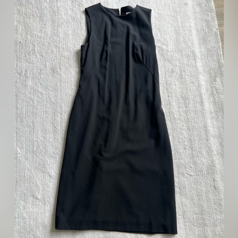 Michael Kors Womens Black Sleeveless Sheath Dress Zip Back Size 2